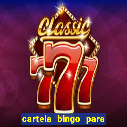 cartela bingo para cha de cozinha imprimir gratis